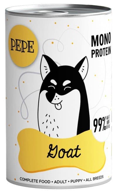 Kæledyrsboks | PEPE | Vådfoder til hunde 400g - PEPE Ged | Ged 400g