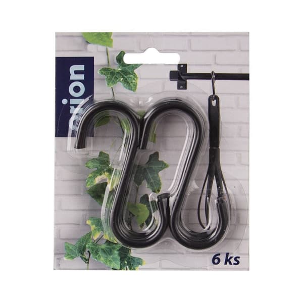 Svarta köksrälshak RADKA 7,5 cm 6 st.