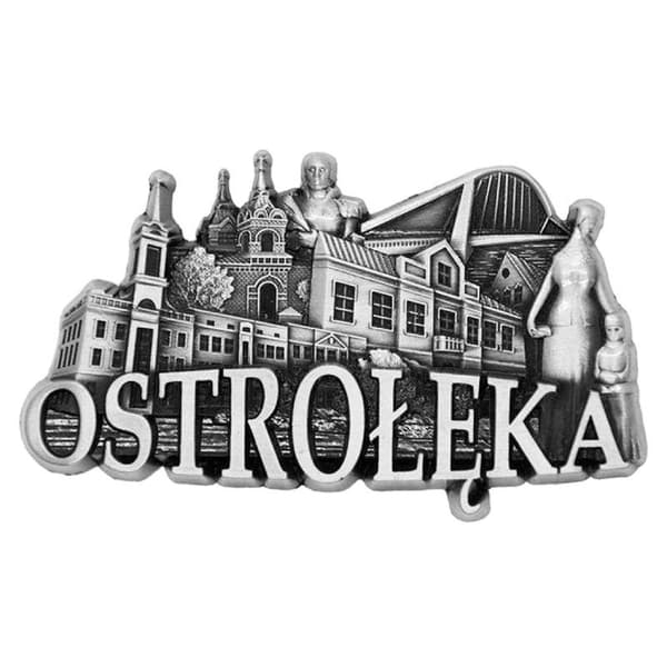 Køleskabsmagnet panorama Ostrołęka