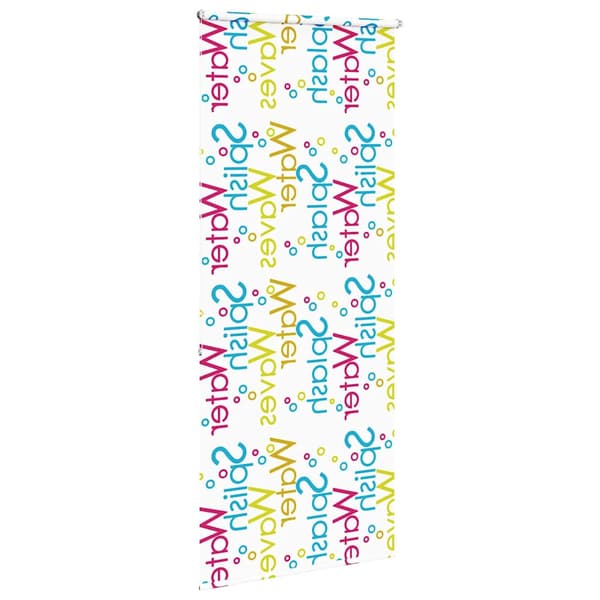 vidaXL Duschrullgardin 100x240 cm Tygbredd 96 cm