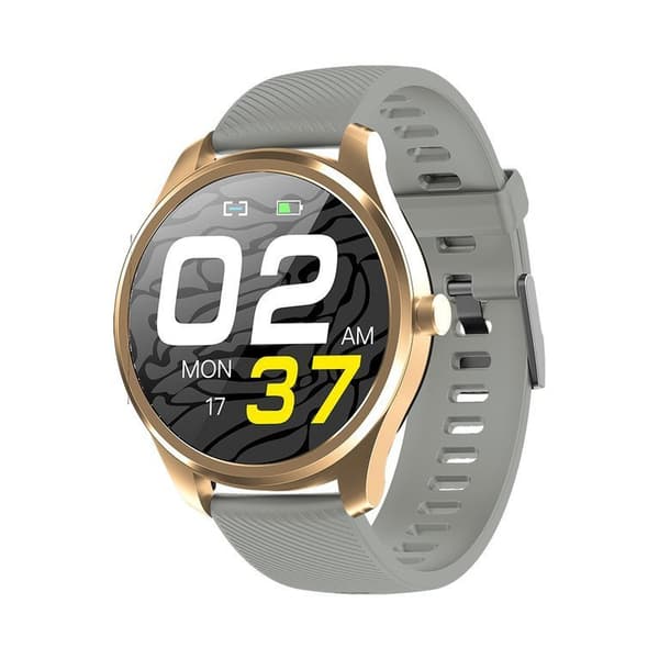 G. Rossi SW012-5 herr smartklocka guld/grå + extra armband (sg007e)
