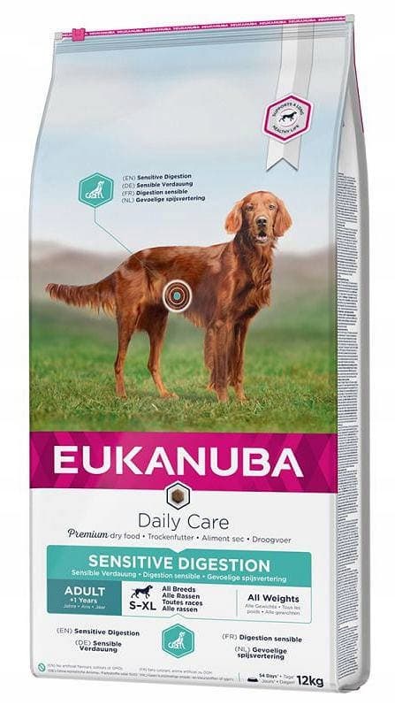 EUKANUBA Daily Sensitive Digestion tørfoder til hunde 12 kg