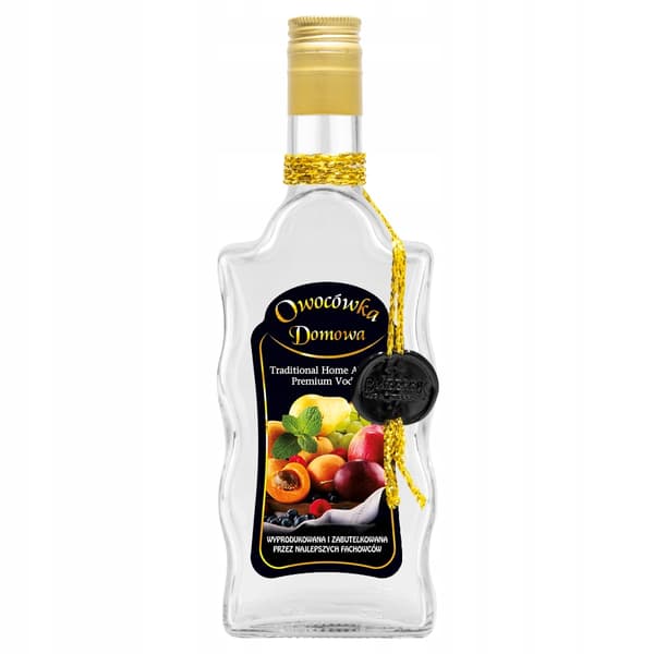 Aaltokuvioinen pullo 500ml Kotitekoinen hedelmäpullo 0.5l