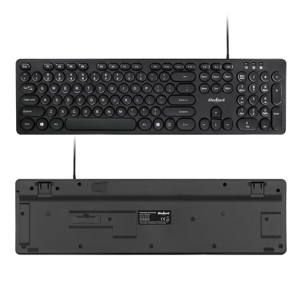 WDK100 kablet tastatur med USB 2.0 membrantaster