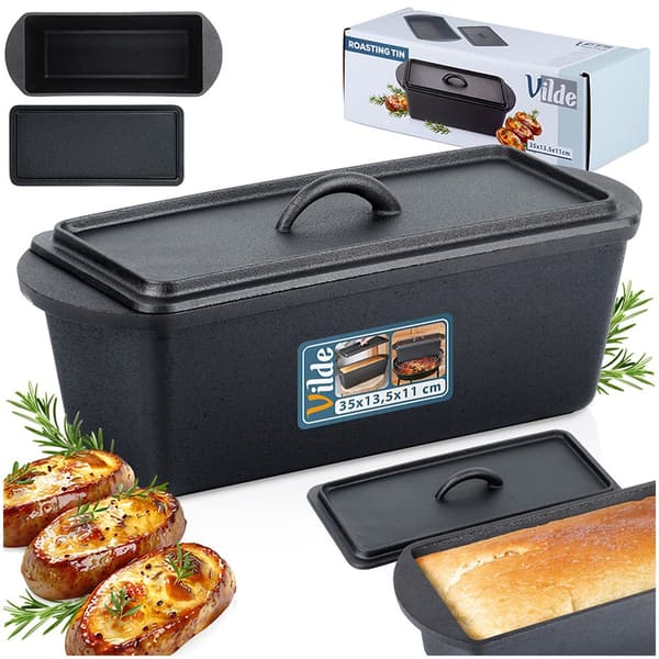 Støbejerns brødform med låg CAST LINE 35 cm, 3 l