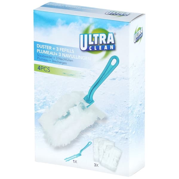 Pölyhari vaihdettavilla väleillä 28 cm 4 osaa