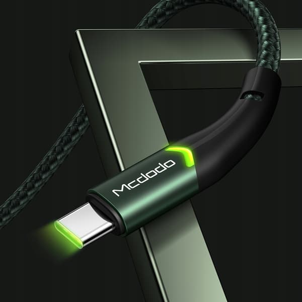 MCDODO USB-C-KABEL SNABBLADDNING FÖR SAMSUNG USB TYP C-LADDARE LED 1M