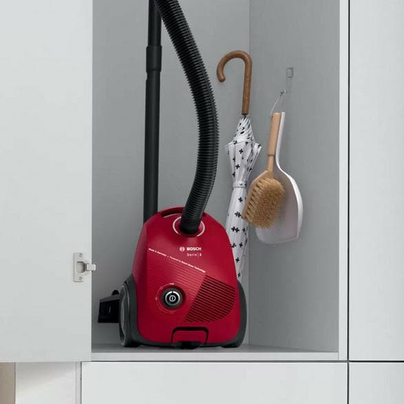 BOSCH BGLS2RD1 600 W Säckad Dammsugare Allergivänligt Filter Röd