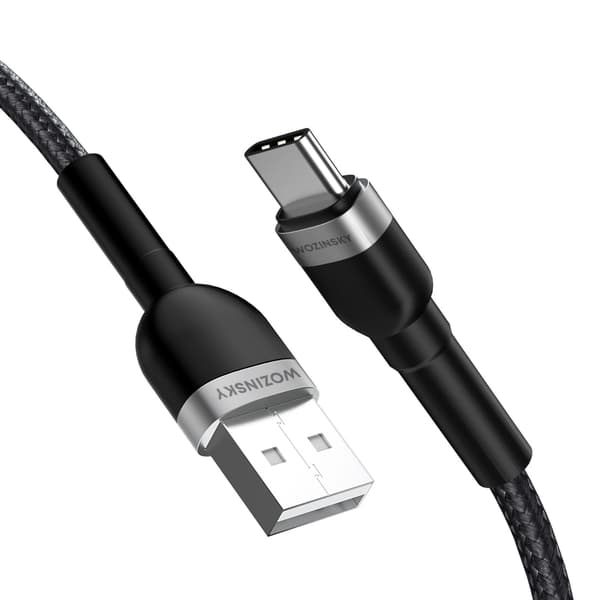 Wozinsky WNBAC2 USB-A / USB-C 2.4A -kaapeli 2 m - musta