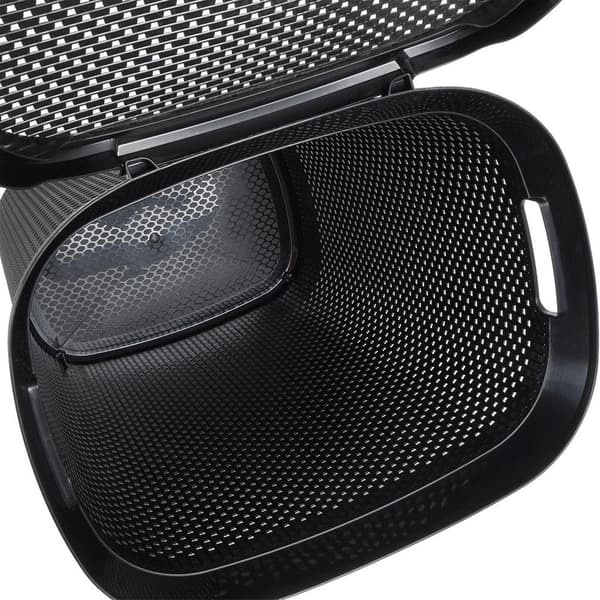 Svart plast tvättkorg 60 l