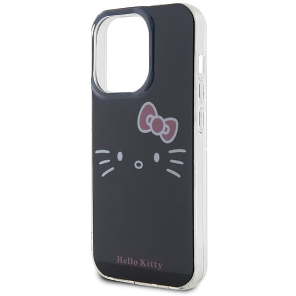 Hello Kitty HKHCP15XHKHLK iPhone 15 Pro Max 6,7 sort/sort hårdt cover IML Kitty Face