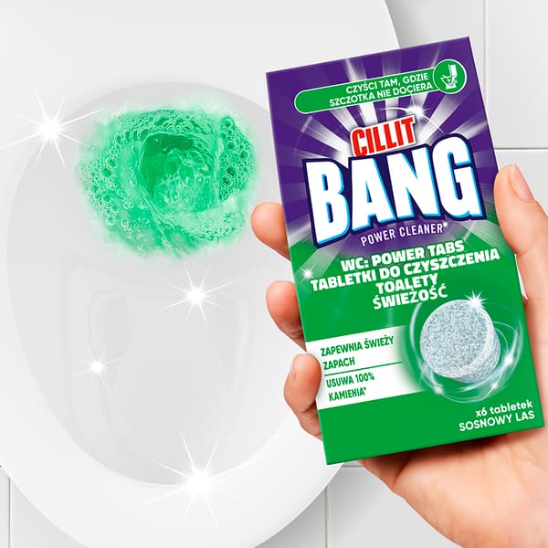 015412 Cillit Bang WC-tabletit Mänty 6 kpl
