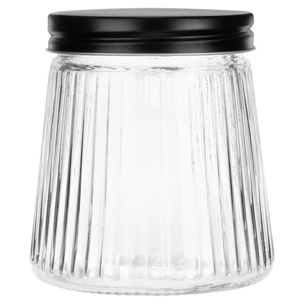 Glasbeholder til tørvarer med låg 700 ml