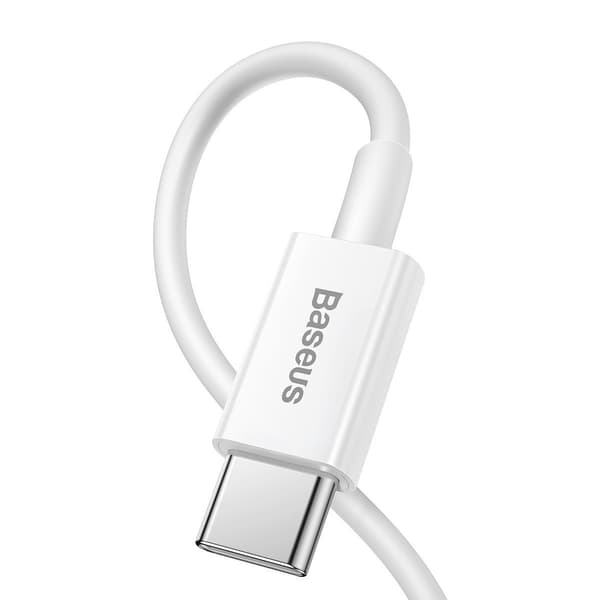 Baseus Superior Series USB-C til Lightning-kabel, 20W, PD, 0,25m (hvid)