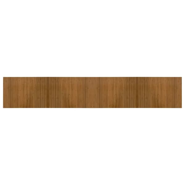 vidaXL Rektangulär matta, brun, 70x400 cm, bambu