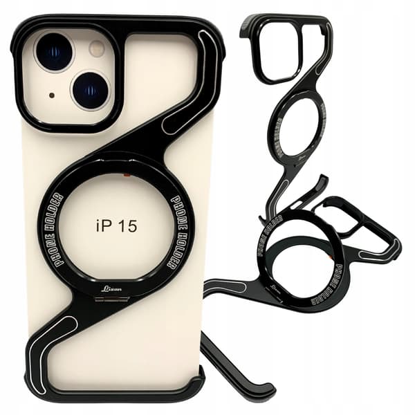 Etui til iPhone 15 Pansret Magsafe Metal Etui Titanium Holder