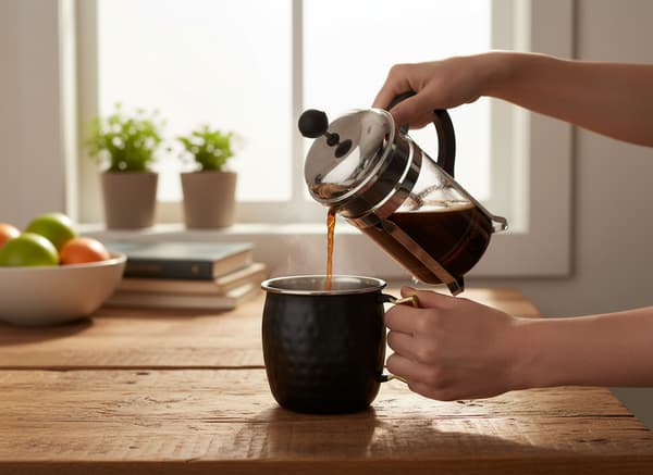 MUGG I ROSTFRITT STÅL 475 ML SVART BELÄGGNING