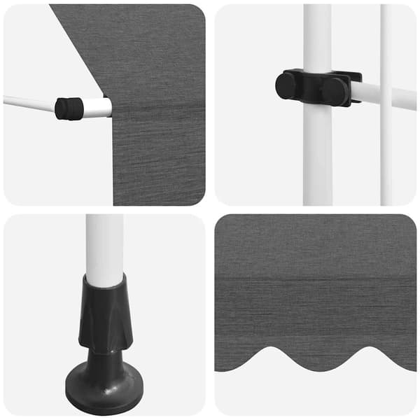vidaXL manuel rullemarkise, 150 cm, antracit