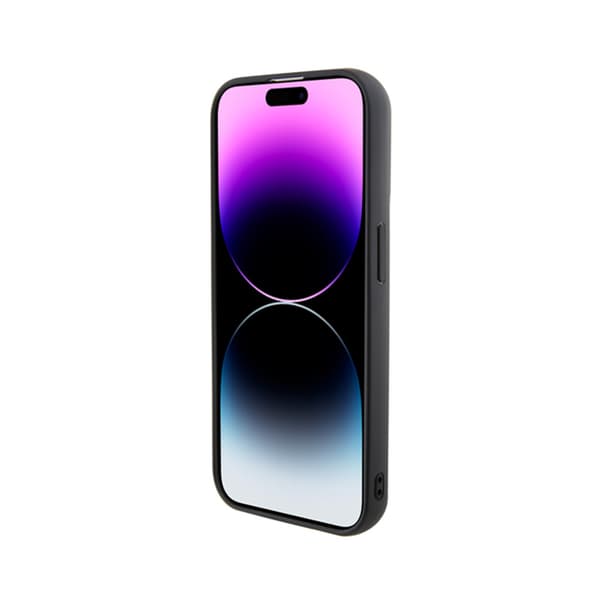 Karl Lagerfeld 3D gummi multilogo - iPhone 15 Pro cover (sort)