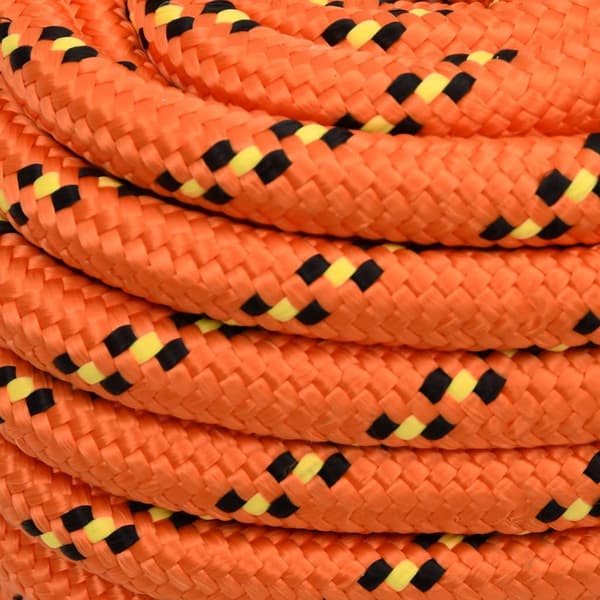vidaXL sejltov, orange, 20 mm, 100 m, polypropylen
