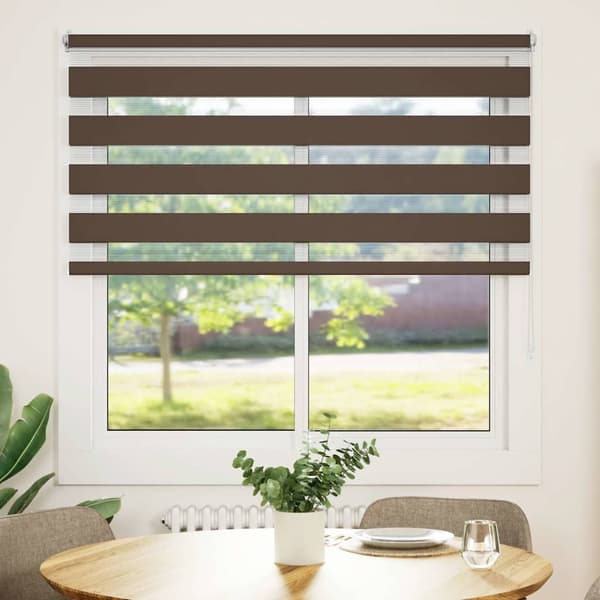 Zebra rullegardin 120 x 175 cm kaffe