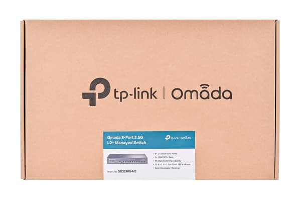 TP-LINK SG3210X-M2 Administreret Switch, 8 Porte 2.5G, Sort