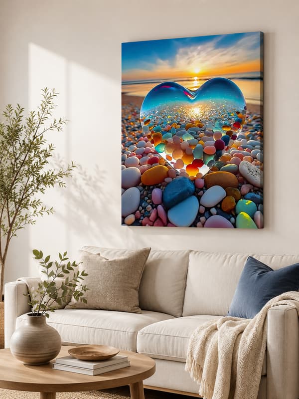 Maleri efter tal med ramme Billeder til maleri - Solnedgang 40x50 cm