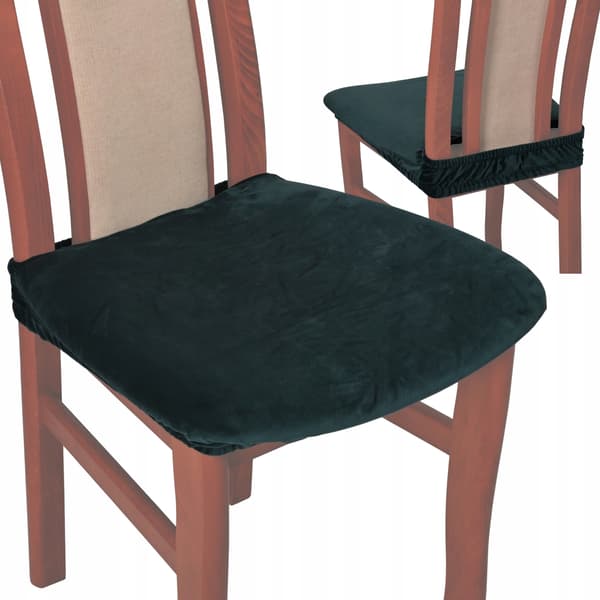 stolskydd stolsäte kort velour TESS grön