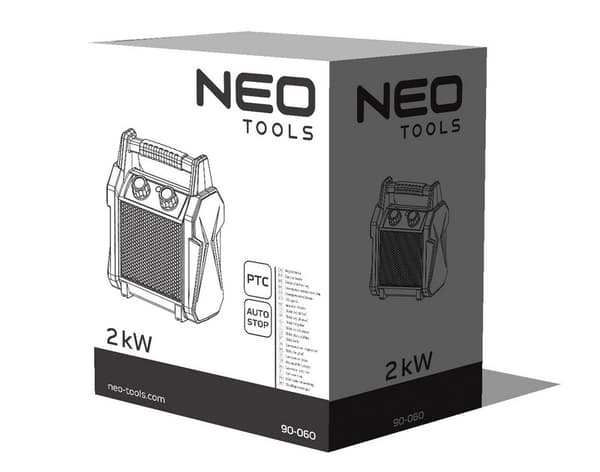 SÄHKÖKERAAMINEN LÄMMITIN PTC 2KW - T N90-060