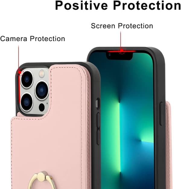 FODRAL TILL IPHONE 13 PRO MAX 6.7 5G ROSA PLÅNBOK