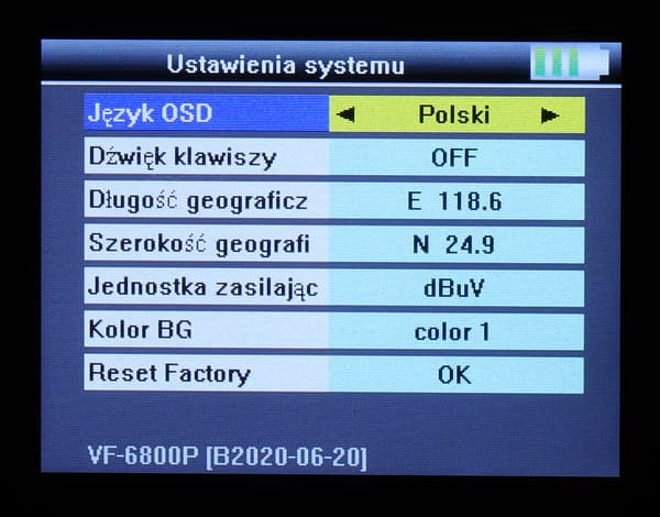 UNIVERSAL MÅLERE WS-6944P DVB-T/T2 DVB-S/S2 DVB-C