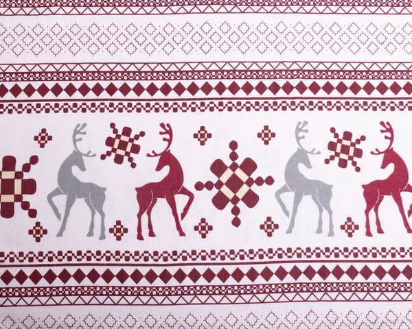 Julflanellsängkläder 160x200 F89 Renar