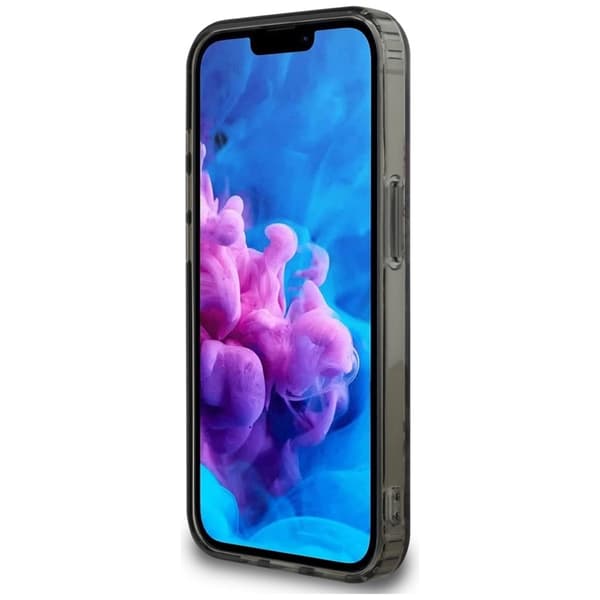 Guess IML Flowers MagSafe – cover til iPhone 16e (sort)