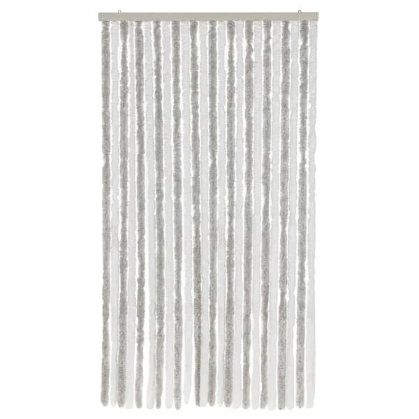 vidaXL Flugnät ljusgrå och vit 100x200 cm chenille