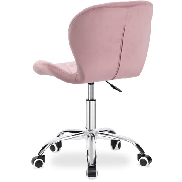 Spiner drejestol, krom, pink