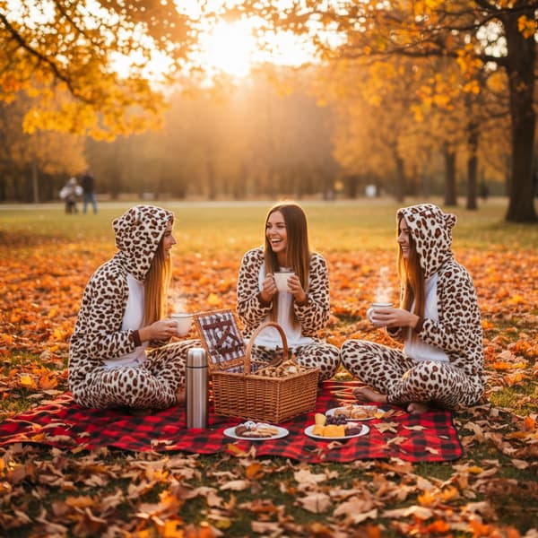 Kostume Onesie kigurumi pyjamas - Leopard