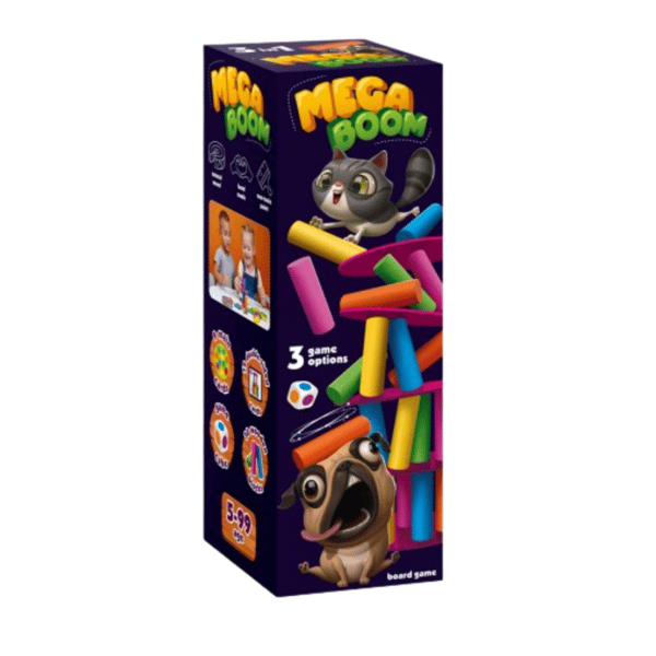 UTBILDNINGSPEL MEGA BOOM TOWER BYGGNADSUPPGIFTER ROTER KAFER