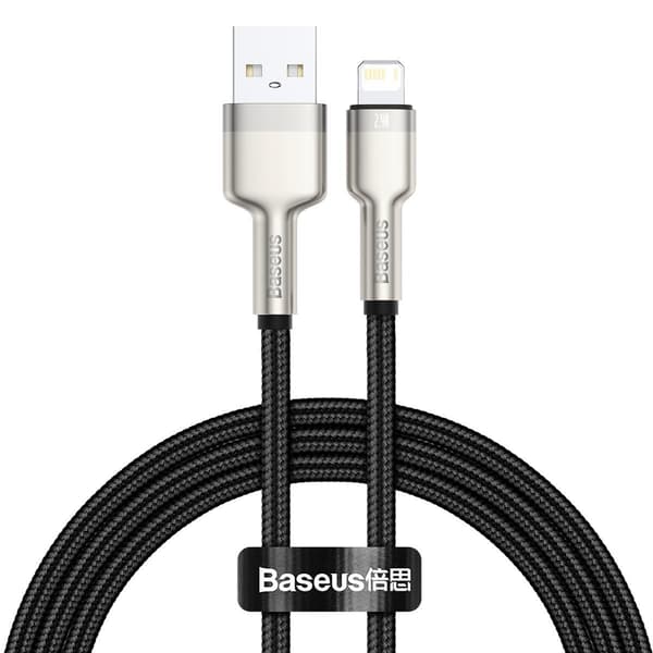 Baseus Cafule USB til Lightning-kabel, 2.4A, 1m (sort)