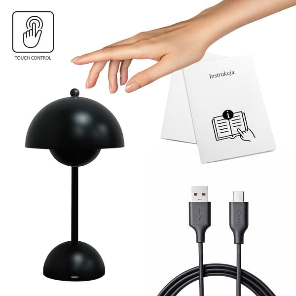 COSTA LED BORDLAMPE SORT MILAGRO ML2271