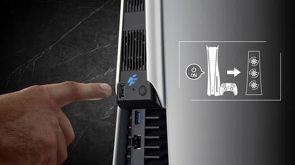 FLASHFIRE P701 køleventilator til PS5 hurtig køling nem installation