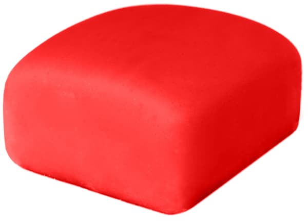 Rød plastikglasur 250 g 1 pakke.