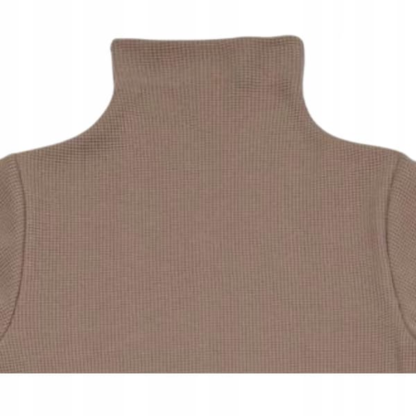 Dartomik baby halvpolotröja 74 cm bomull ribbad elastisk cappuccino