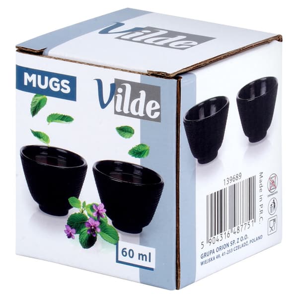 Tekoppar av gjutjärn emaljerade CAST LINE 60 ml 2 st