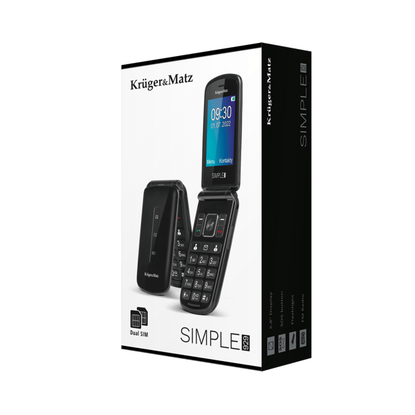 GSM-puhelin senioreille Kruger&Matz Simple 929