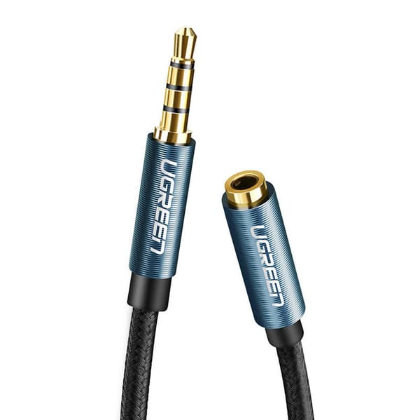 UGREEN AV118 AUX lydforlængerkabel jack 3,5 mm, 2 m (sort)