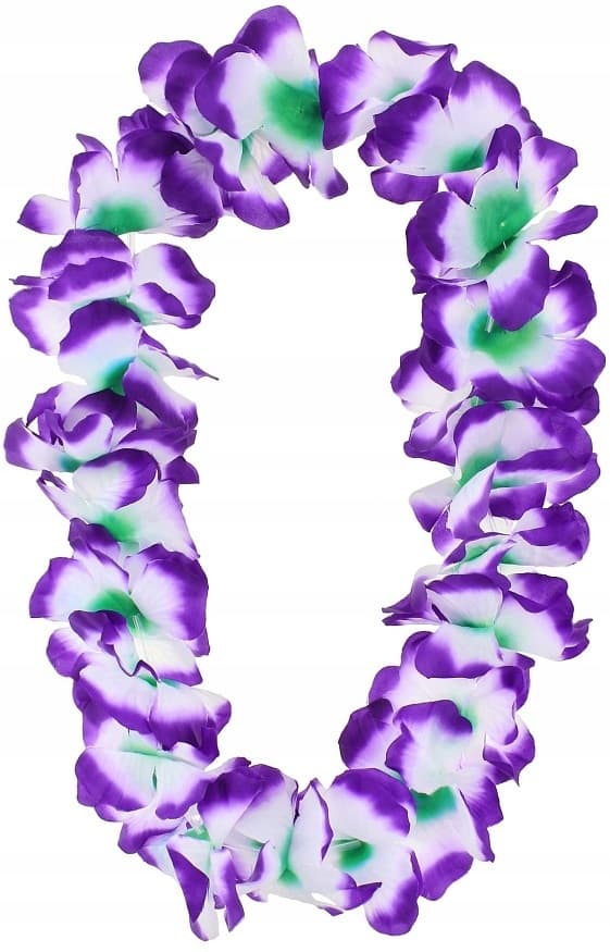 Hawaii halsband lila blommor Aloha