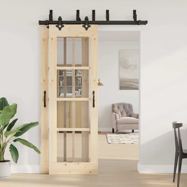 vidaXL monteringssystem til skydedør 152,5 cm stål sort