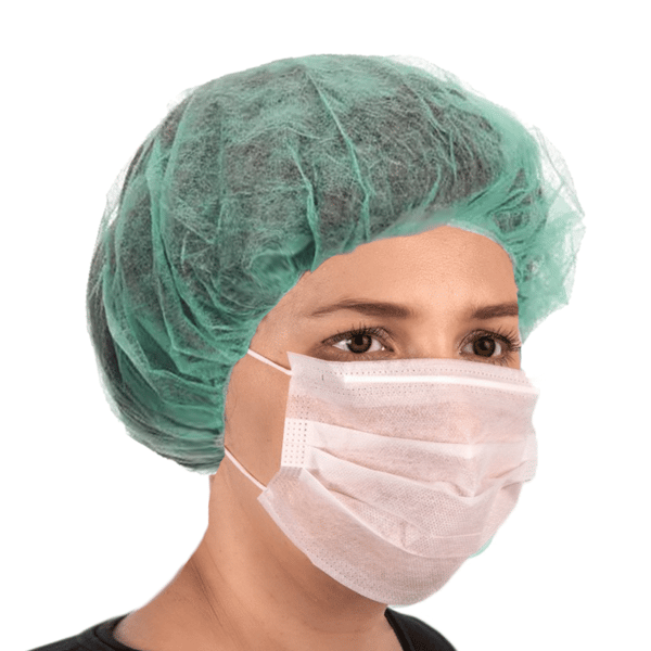 Engångsmössa grön basker non-woven 12g 100st