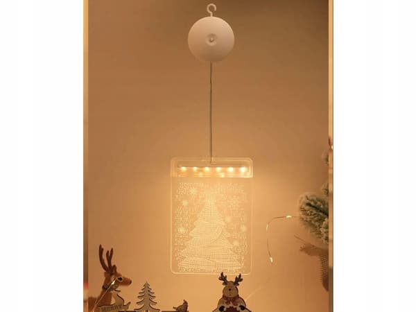 GLASMALERI LED JULETRÆ VARM (60) GAB_A