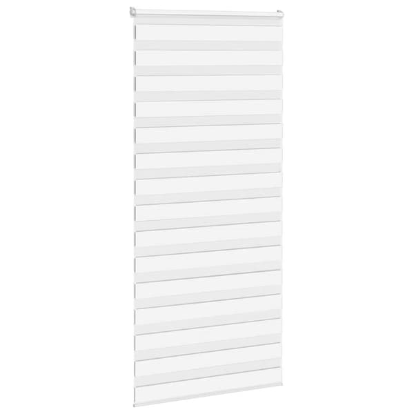 vidaXL Zebrarullgardin, vit, tygbredd 100,9 cm, polyester